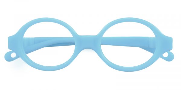 Kid's Oval Eyeglasses Full Frame TR90 Blue - FP1708