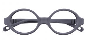 Kid's Oval Eyeglasses Full Frame TR90 Gray - FP1706
