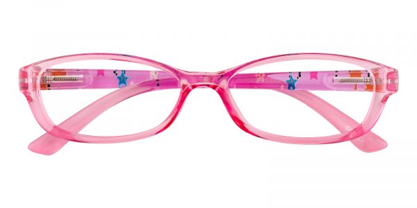 Kid's Oval Eyeglasses Full Frame TR90 Pink - FP1855