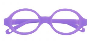 Kid's Oval Eyeglasses Full Frame TR90 Purple - FP1705