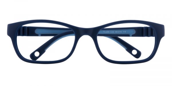 Kid's Rectangle Eyeglasses Full Frame TR90 Blue - FP1994