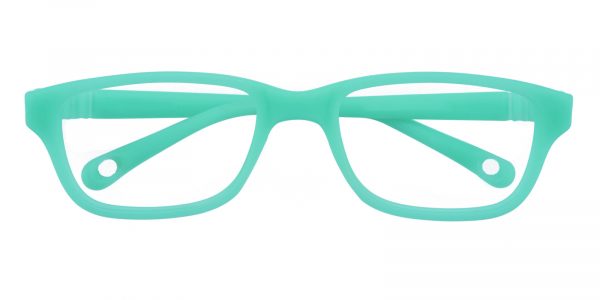Kid's Rectangle Eyeglasses Full Frame TR90 Green - FP1594