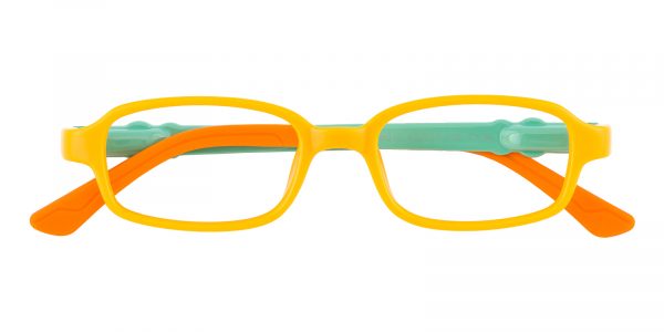 Kid's Rectangle Eyeglasses Full Frame TR90 Orange - FP1849
