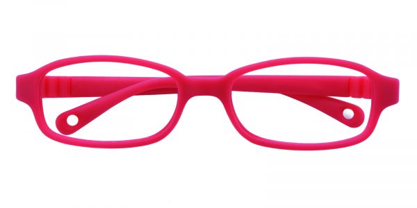 Kid's Rectangle Eyeglasses Full Frame TR90 Red - FP1601