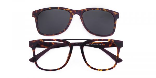 Men's Aviator Eyeglasses Full Frame Ultem Tortoise - FP1733