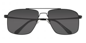 Men's Aviator Sunglasses Full Frame Metal Black - SUP0682