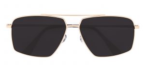 Men's Aviator Sunglasses Full Frame Metal Golden - SUP0564