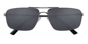 Men's Aviator Sunglasses Full Frame Metal Gunmetal - SUP0512