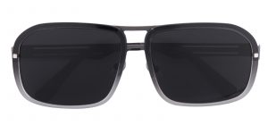 Men's Aviator Sunglasses Full Frame TR90 Gunmetal - SUP0414