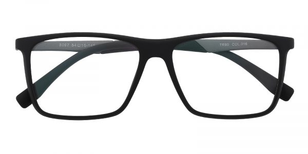 Men's Horn Classic Wayframe Eyeglasses Full Frame TR90 Black/Gunmetal - FP1506
