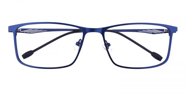 Men's Rectangle Eyeglasses Full Frame Metal Blue - FM1211