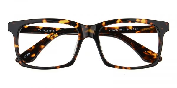 Men's Rectangle Eyeglasses Full Frame Plastic Tortoise - FZ1103