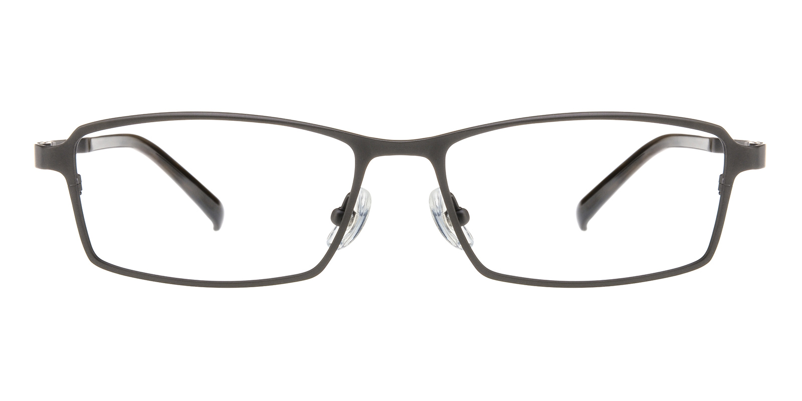 Mens Rectangle Eyeglasses Full Frame Titanium Gunmetal Ft0237 