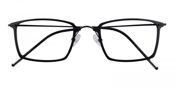 Men's Rectangle Eyeglasses Full Frame Titanium Ultem Black - FP1929