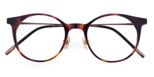 Unisex Rectangle Eyeglasses Full Frame Plastic Tortoise - FZ1184
