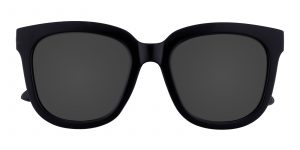 Unisex Rectangle Sunglasses Full Frame TR90 Black - SUP0448
