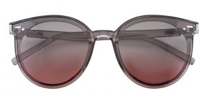 Unisex Round Sunglasses Full Frame Plastic Gray - SUP0635