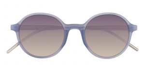 Unisex Round Sunglasses Full Frame Plastic Lavender - SUP0646
