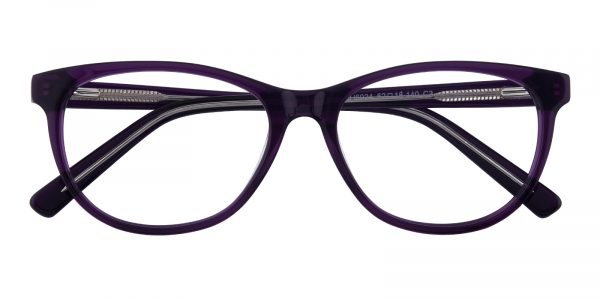 Women's Cat Eye Eyeglasses Full Frame Plastic Purple - FZ1222