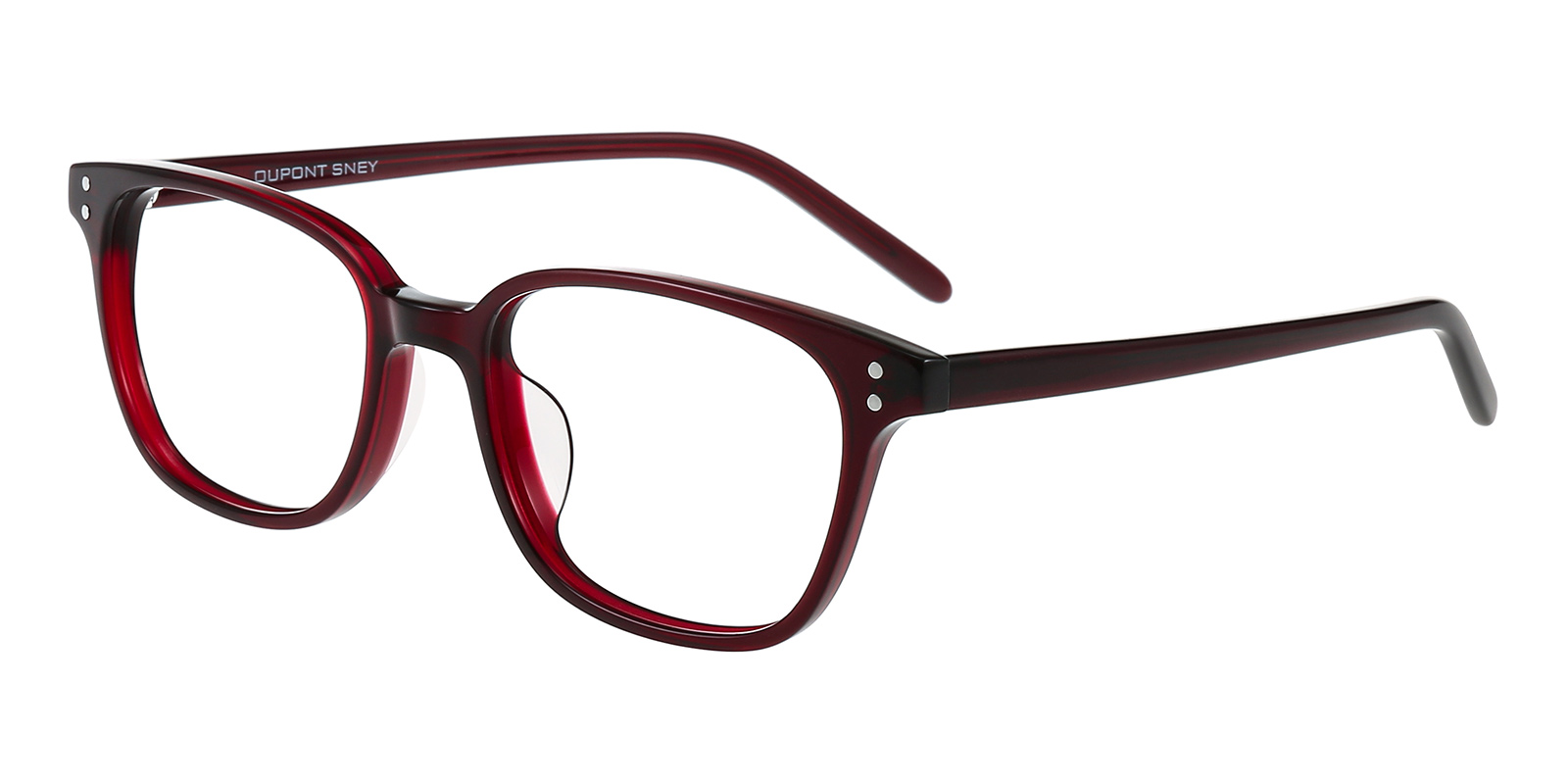 Women's Classic Wayframe Eyeglasses Full Frame Plastic Burgundy - FZ1318
