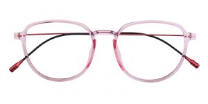 Women's Classic Wayframe Eyeglasses Full Frame Ultem Pink - FP1673