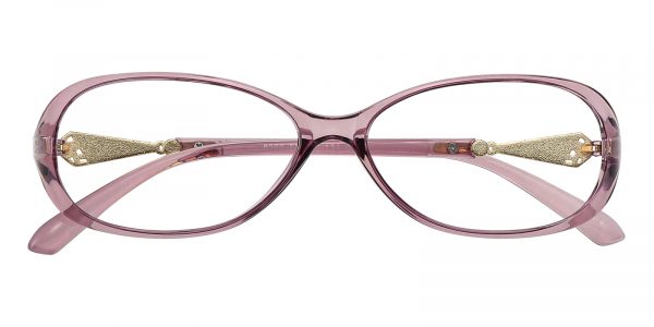 Women's Oval Eyeglasses Full Frame TR90 Lavender - FP1838