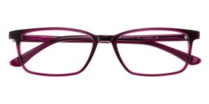 Women's Rectangle Eyeglasses Full Frame Plastic Purple - FZ1159