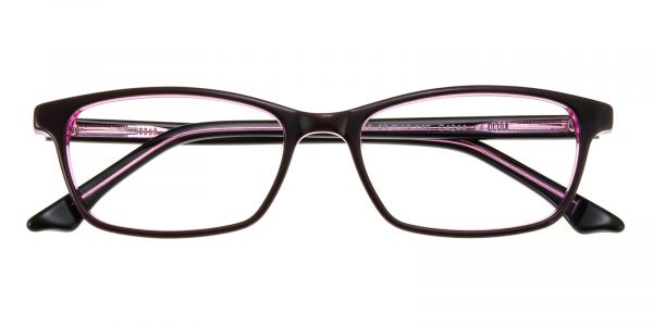 Women's Rectangle Eyeglasses Full Frame Plastic Purple - FZ1251
