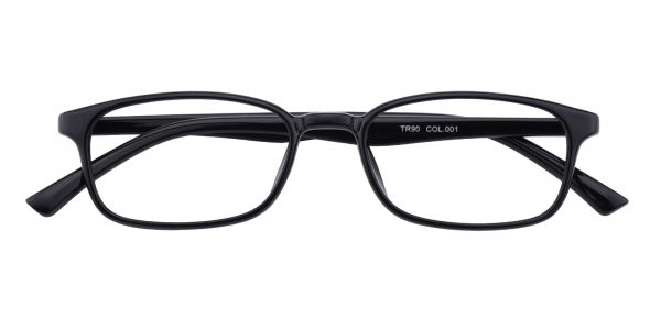 Women's Rectangle Eyeglasses Full Frame TR90 Black - FP1612