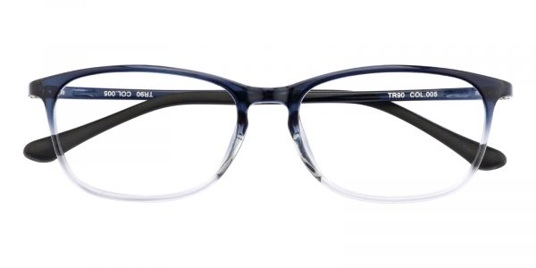 Women's Rectangle Eyeglasses Full Frame TR90 Blue - FP1795