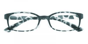 Women's Rectangle Eyeglasses Full Frame TR90 Green Tortoise - FP1634