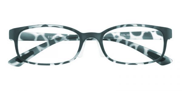 Women's Rectangle Eyeglasses Full Frame TR90 Green Tortoise - FP1634