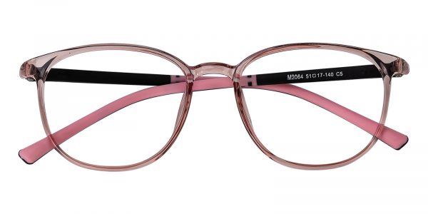 Women's Rectangle Eyeglasses Full Frame TR90 Pink - FP1959