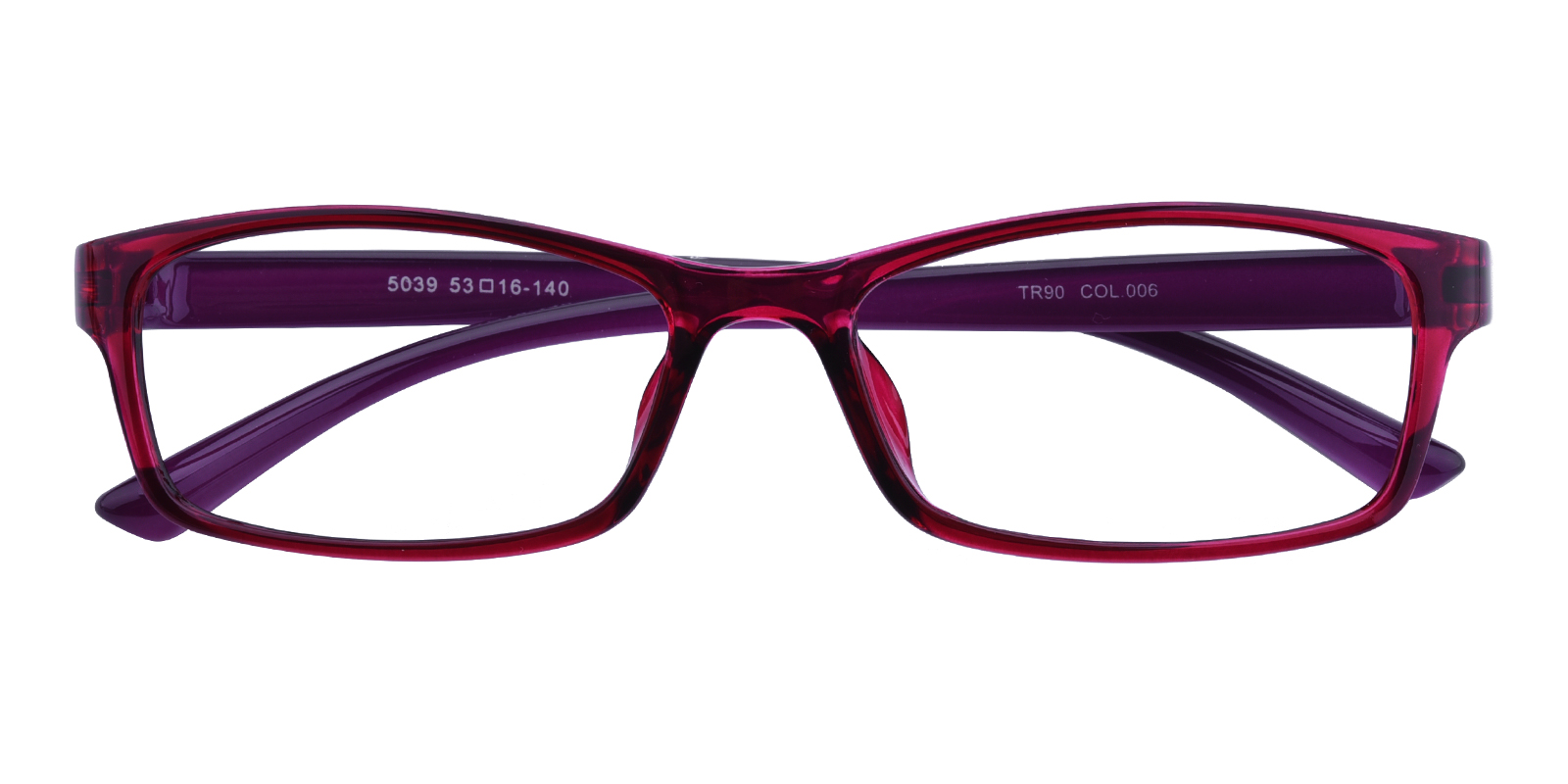 Women S Rectangle Eyeglasses Full Frame Tr90 Purple Fp1764