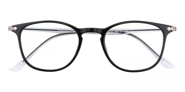 Women's Rectangle Eyeglasses Full Frame Ultem Black - FP1815