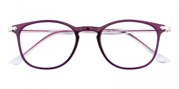 Women's Rectangle Eyeglasses Full Frame Ultem Purple - FP1817