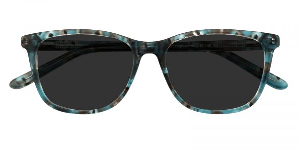 Women's Rectangle Sunglasses Full Frame Plastic Green Tortoise - SUP0651