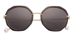 Women's Round Sunglasses Full Frame TR90 Black - SUP0393