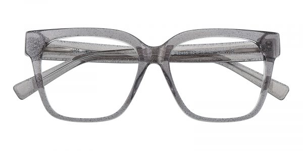 Women's Square Eyeglasses Full Frame Plastic Gray - FZ1371